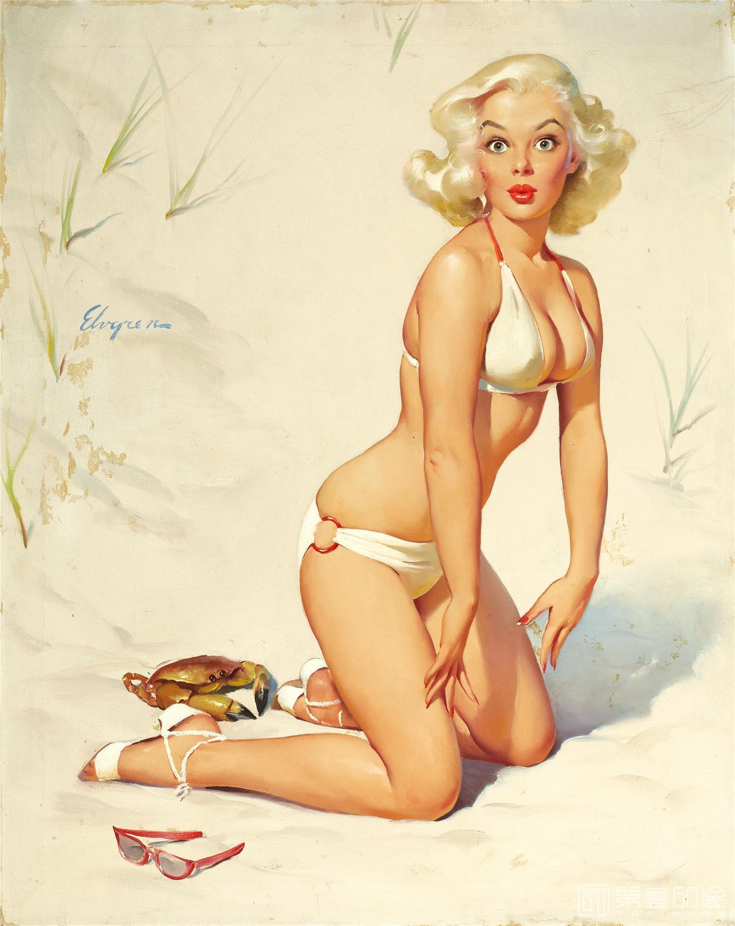 油画-吉尔·艾尔夫格雷恩 Gil Elvgren 作品集-80